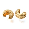 Brass Crimp Beads Covers KK-CBA1A60-05G-2