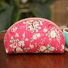 DIY Flower Pattern Moon-shaped Cosmetic Bag Embroidery Kit PW23021024340-1