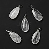 Natural Quartz Crystal Pendants G-P474-01P-15-1