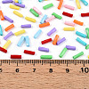 Baking Paint Glass Twist Bugle Beads SEED-N007-24A-4