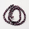 Handmade Evil Eye Lampwork Round Bead Strands LAMP-L055-10mm-04-2