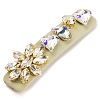 Alloy & Glass Rhinesttone Alligator Hair Clips PW-WG027CA-03-1