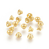 Apetalous Brass Bead Caps X-KK-F769-24G-2