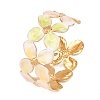304 Stainless Steel Enamel Cuff Bangles BJEW-H638-01A-G-2