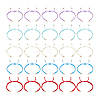 25Pcs 5 Colors Braided Nylon Cord Bracelet Making BJEW-PH01861-7