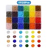 1920Pcs 24 Colors Transparent Glass Beads EGLA-YW0003-07-1