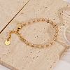 Bohemian Style Natural Rose Quartz Round Beaded Bracelets for Women JU9810-2-1