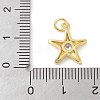 Brass Micro Pave Cubic Zirconia Pendants KK-K298-46G-3