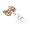 Bowknot Polymer Clay Rhinestone Pendants Decorations HJEW-JM04197-01-4
