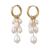 Rice Natural Pearl Hoop Earrings EJEW-JE06933-01-3