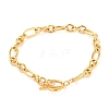 Unisex PVD Vacuum Plating 304 Stainless Steel Figaro Chain Bracelets BJEW-H541-06A-G-1