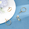 4Pcs 2 Styles 304 Stainless Steel Finger Ring Components DIY-BBC0003-13-4