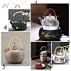   8Pcs 4 Colors Plastic Teapot Handle FIND-PH0003-41-4