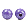 Spray Painted Wood European Beads WOOD-G029-08C-2