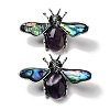 Tibetan Style Alloy Insect Brooches JEWB-A021-03AS-06-1