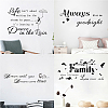 PVC Quotes Wall Sticker DIY-WH0200-013-6