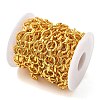 Rack Plating Brass Oval Link Chains CHC-N009-01G-2