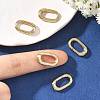 SHEGRACE Brass Spring Gate Rings XGRQ58605-753G-1