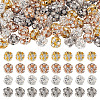 80Pcs 4 Colors Brass Rhinestone Beads KK-TA0002-11C-2