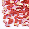 Electroplate Opaque Glass Seed Beads SEED-S023-18B-02A-1