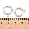 Brass Spring Gate Rings KK-P353-16P-3