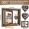 Valentine's Day Double Sided Wooden Rotating Photo Frames with DIY Word Heart Charm DJEW-WH0076-001-2