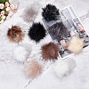 Gorgecraft 20Pcs 10 Colors Faux Fox Fur Fluffy Pompom Ball AJEW-GF0006-48-6