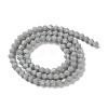 Opaque Solid Color Imitation Jade Glass Beads Strands EGLA-A039-P4mm-D14-2