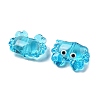 Transparent Glass Enamel Beads LAMP-V001-08C-2