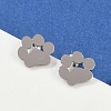 Tarnish Resistant 304 Stainless Steel Stud Earrings EJEW-E254-01P-3