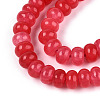 Dyed Natural White Jade Beads Strands G-T139-59A-05-3