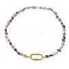 Women's Fluorite Necklaces NJEW-JN06639-3