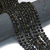 Natural Black Banded Agate(Dyed & Heated) Beads Strands G-K389-B20-01-2