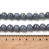 Adjustable Natural Mixed Gemstone Round Beaded Braided Necklaces G-H355-05-3