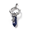 Natural Lapis Lazuli Pointed Pendants G-I0322-03P-10-2