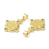 Brass Micro Pave Cubic Zirconia Pendants KK-M246-42G-2