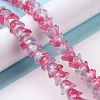 Transparent Glass Beads Strands LAMP-H061-01B-03-2