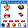 18Pcs 9 Styles PVC Plastic Beads FIND-SC0011-81-2