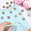 6Pcs 3 Colors 304 Stainless Steel Connector Charms STAS-YW0011-30-5