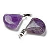 Natural Amethyst Pendants G-C066-07A-3