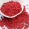 Baking Paint Glass Seed Beads SEED-A033-04S-1