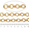 304 Stainless Steel Textured Ring Link Chains CHS-K023-11A-G-3