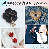 120Pcs 6 Styles Iron Brooch Findings IFIN-SP0001-32-4