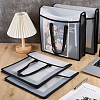 Translucent PP Book Storage Tote Bags with Polyester Handles ABAG-WH0039-68A-4