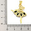 Rack Plating Brass Micro Pave Cubic Zirconia Pendants KK-G513-94G-03-3