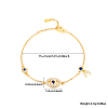 S925 Sterling Silver Evil Eye Link Bracelet AK1290-19-1
