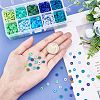 SUNNYCLUE 2700Pcs 10 Colors Flat Round Eco-Friendly Handmade Polymer Clay Beads CLAY-SC0001-33C-3