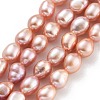 Natural Cultured Freshwater Pearl Beads Strands PEAR-P062-29G-1