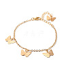 Brass Cable Chain Charm Bracelets for Women WG5EDD2-03-2