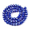 Electroplate Glass Beads Strands EGLA-A044-P8mm-B32-3